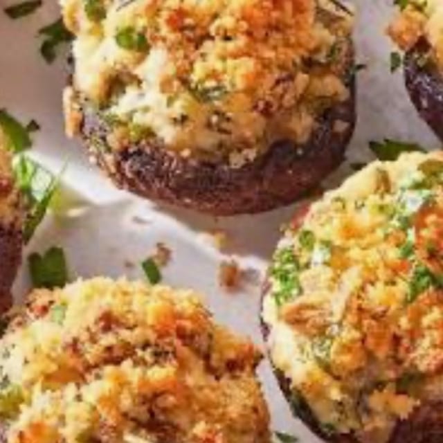 STUFFED MUSHROOMS.