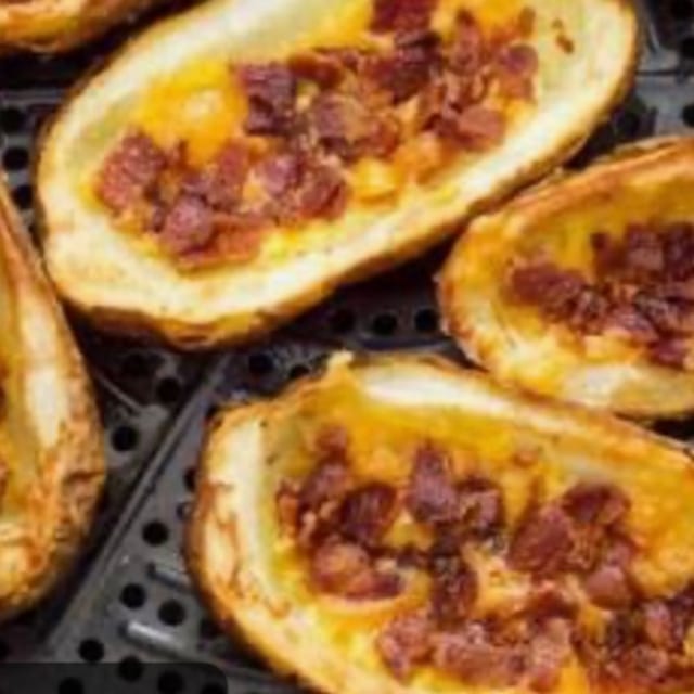 BAKED POTATO SKINS.