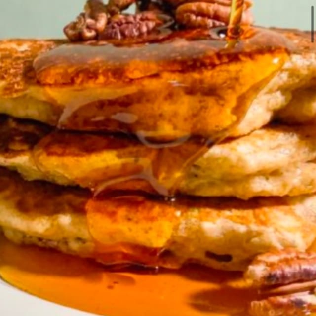 PECAN PANCAKES.